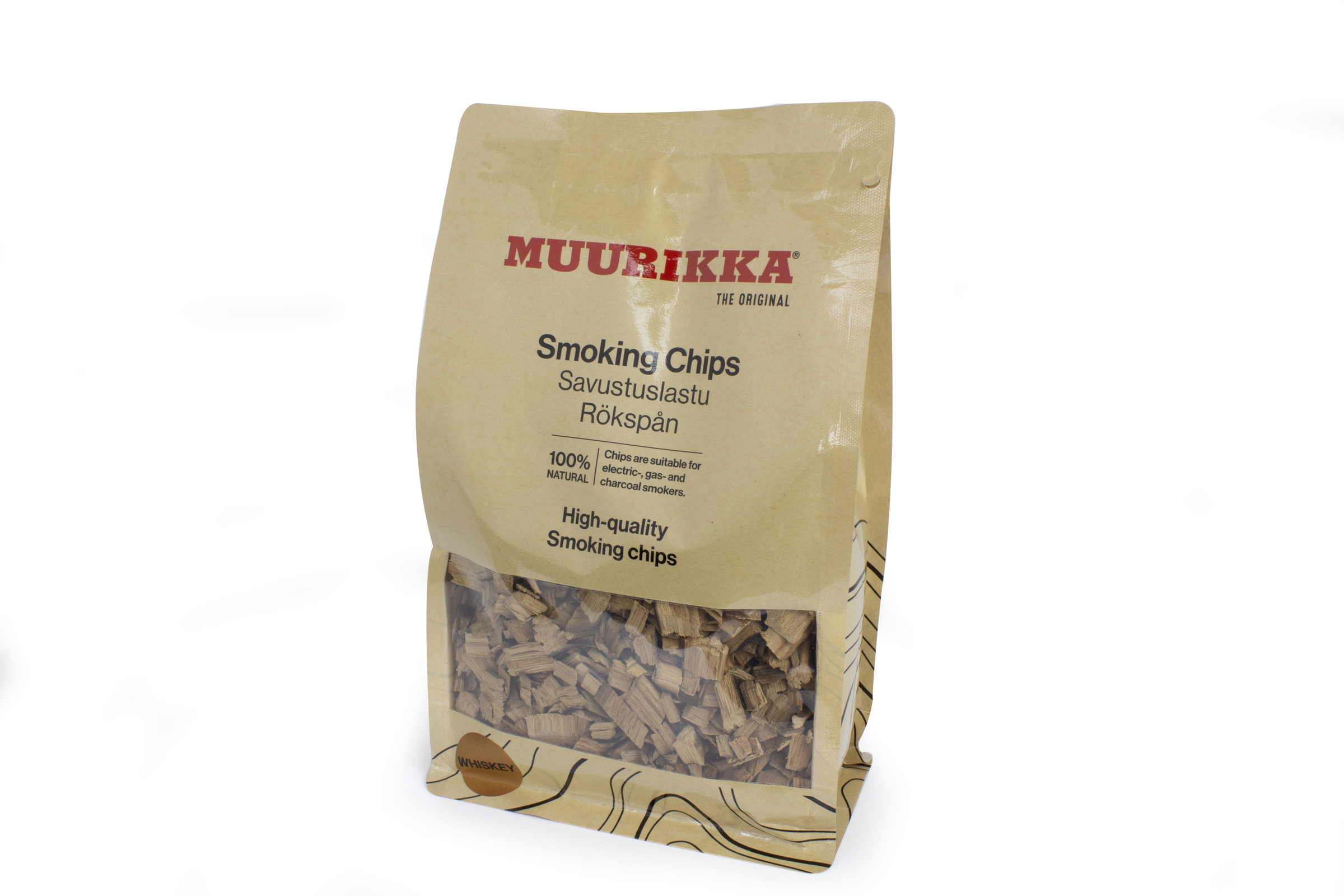 Muurikka suitsutatud viskikrõpsud, 500 g