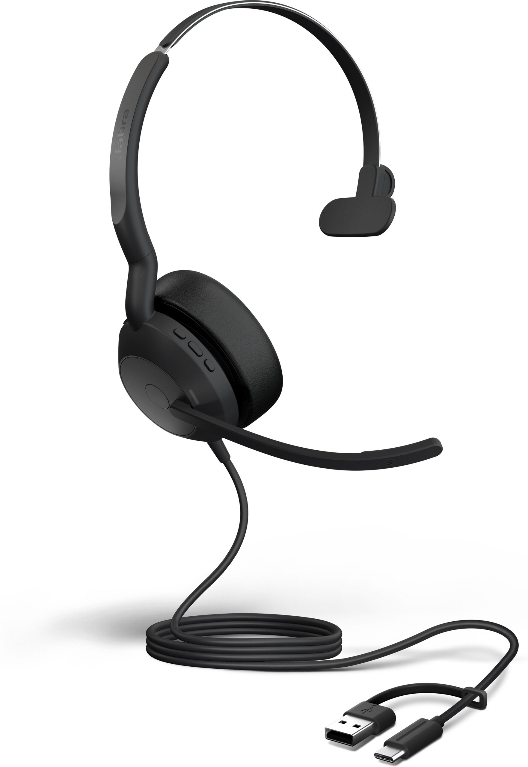 Jabra Evolve2 50, USB C/A, UC Mono peakomplekt