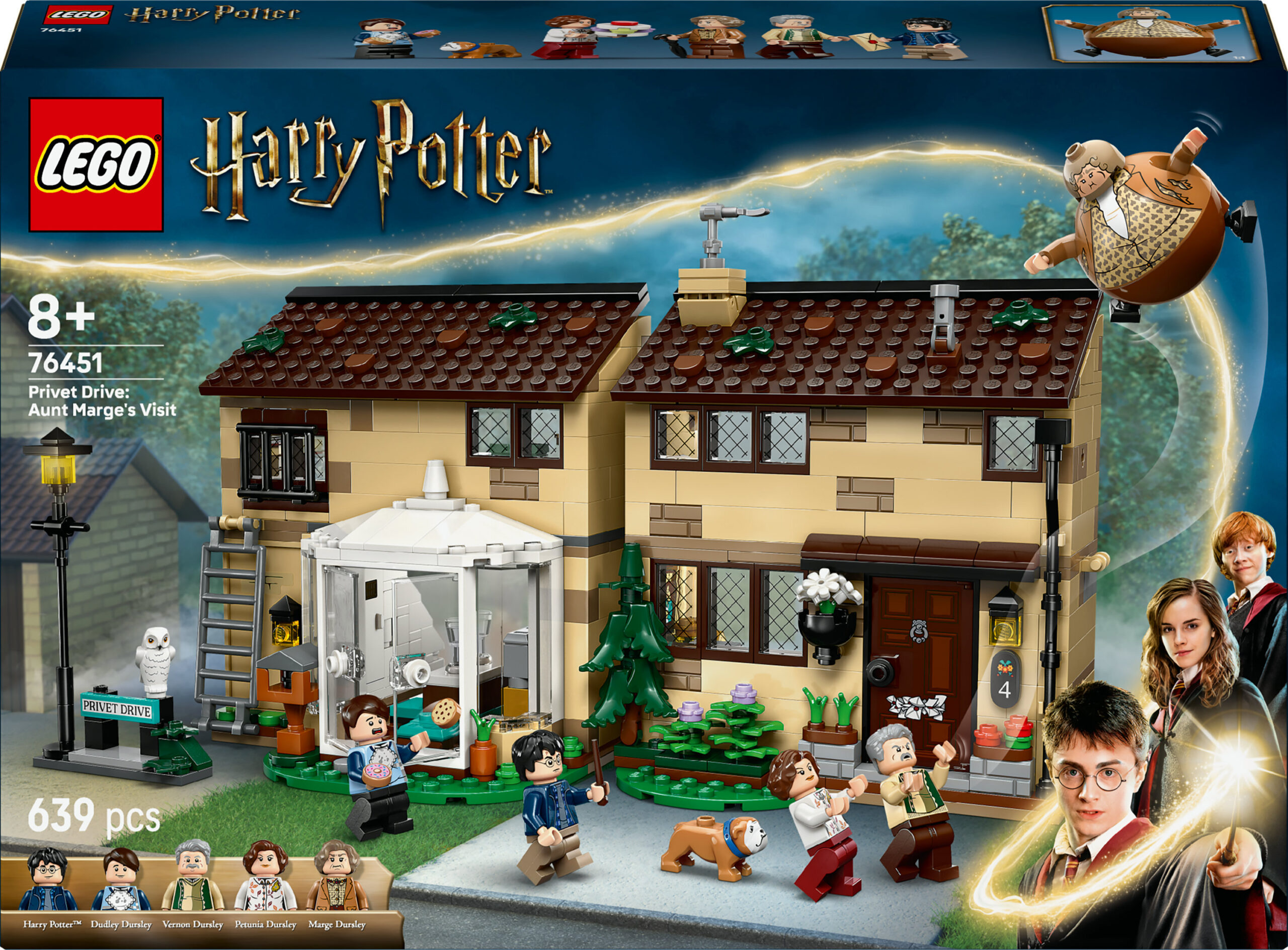 LEGO Harry Potter 76451 Privet Drive: Tädi Marge'i külaskäik