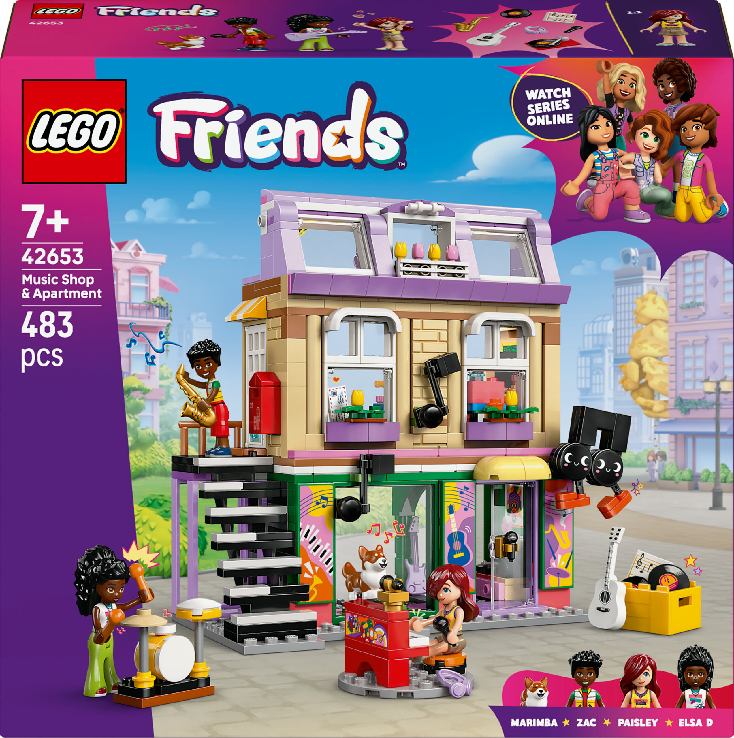 LEGO Friends 42653 - Muusikapood ja korter