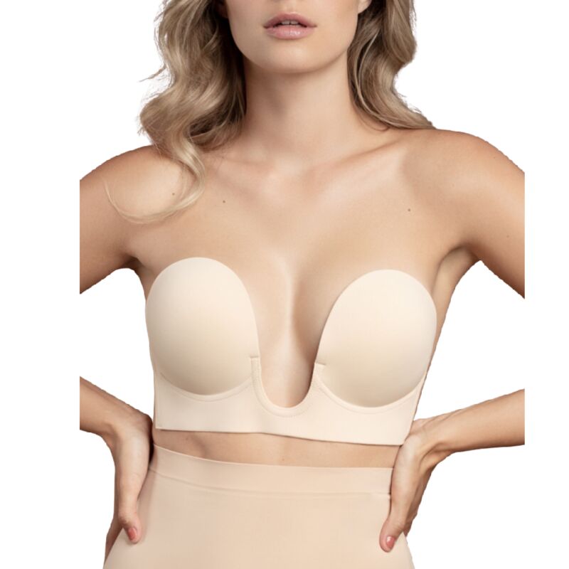 BRA WITHOUT HANDLES SHAPE U BEIGE CUP D
