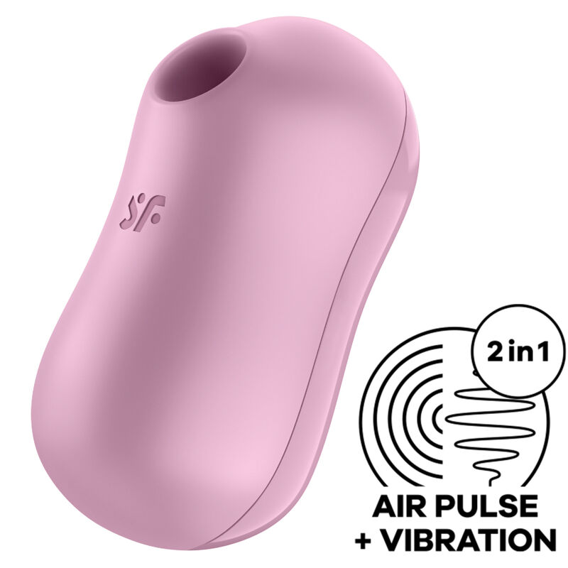 COTTON CANDY AIR PULSE STIMULATOR & VIBRATOR LILAC
