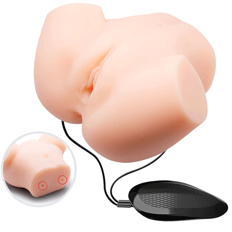 REALISTIC VAGINA AND ANUS DOUBLE VIBRATION