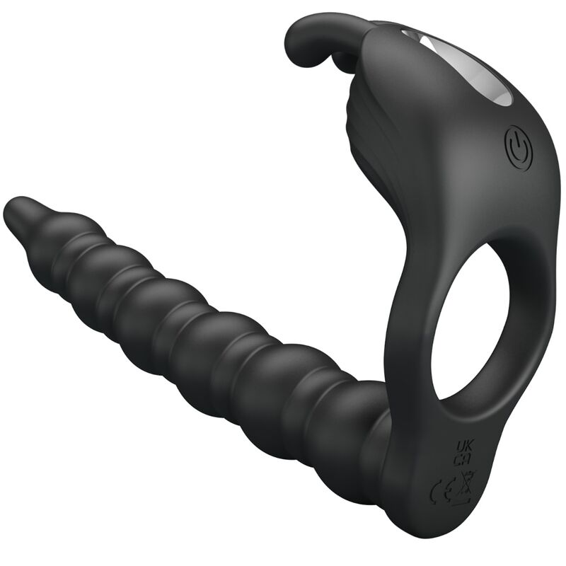 BLACKNEY PENIS RING WITH BLACK VIBRATOR PLUG