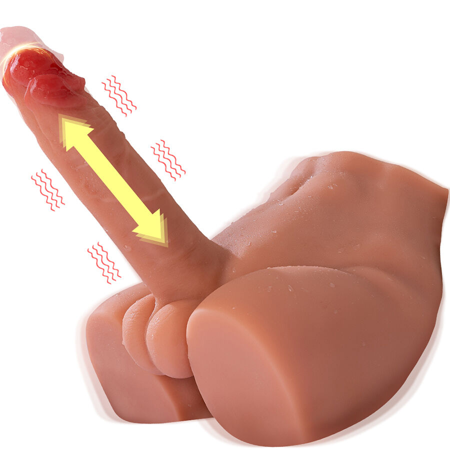 PEEL DILDO ASS REALISTIC DILDO MASTURBATOR FRONT POSITION WITH THRUSTING 17.5 CM