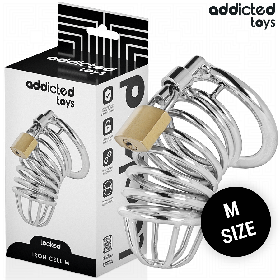 IRON CELL METAL PENIS CAGE SIZE M