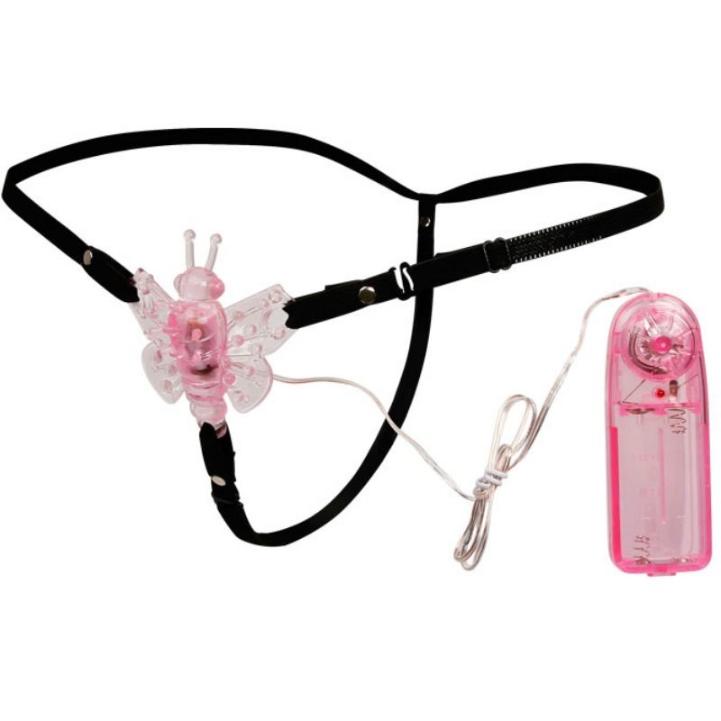 HARNESS WITH MULTIVESPEED VIBRATING BUTTERFLY