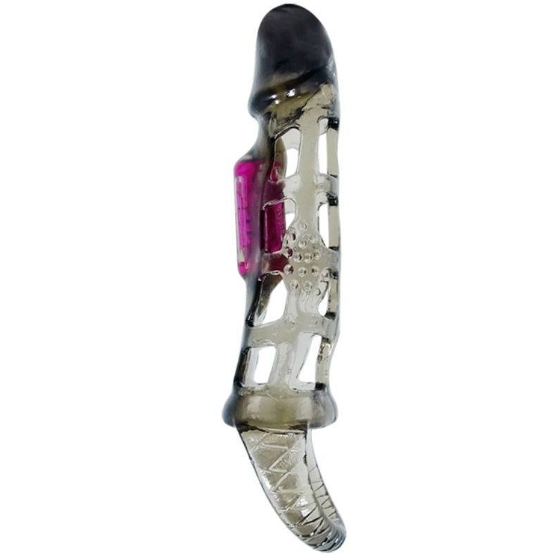 PENIS EXTENSION SLEEVE WITH VIBRATION AND STRAP 13.5 CM
