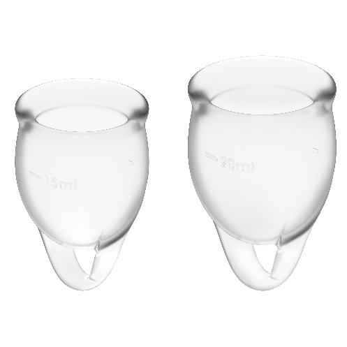 FEEL CONFIDENT MENSTRUAL CUP CLEAR 15 + 20 ML