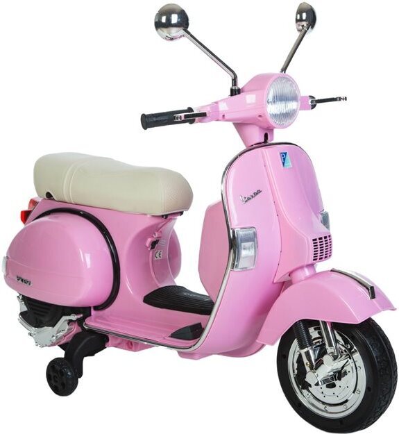 Vespa PX150 12V laste elektrimopeed, roosa