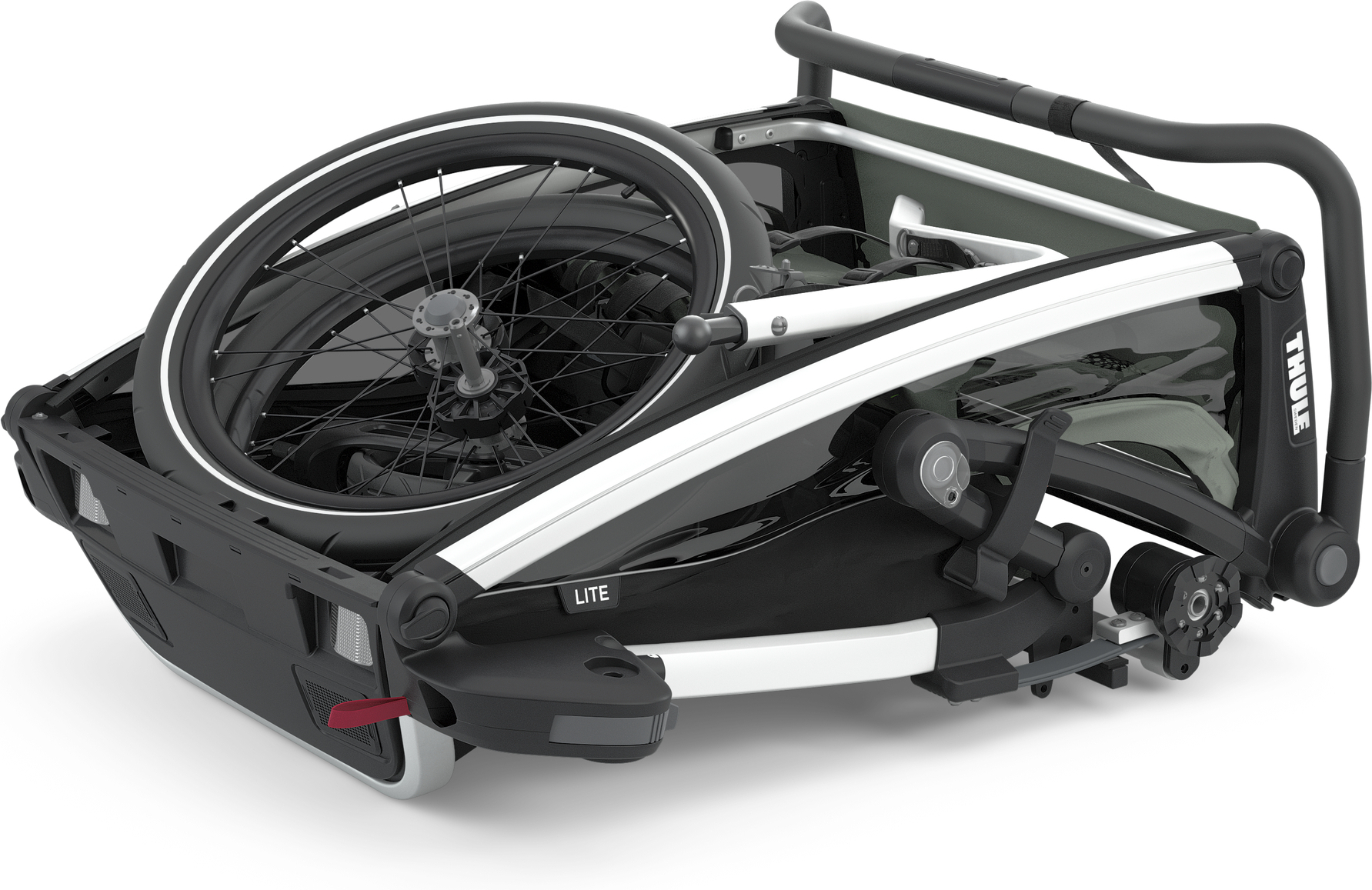 Thule Chariot Lite kahekohaline lapse transpordikäru, agaavhall - Image 5