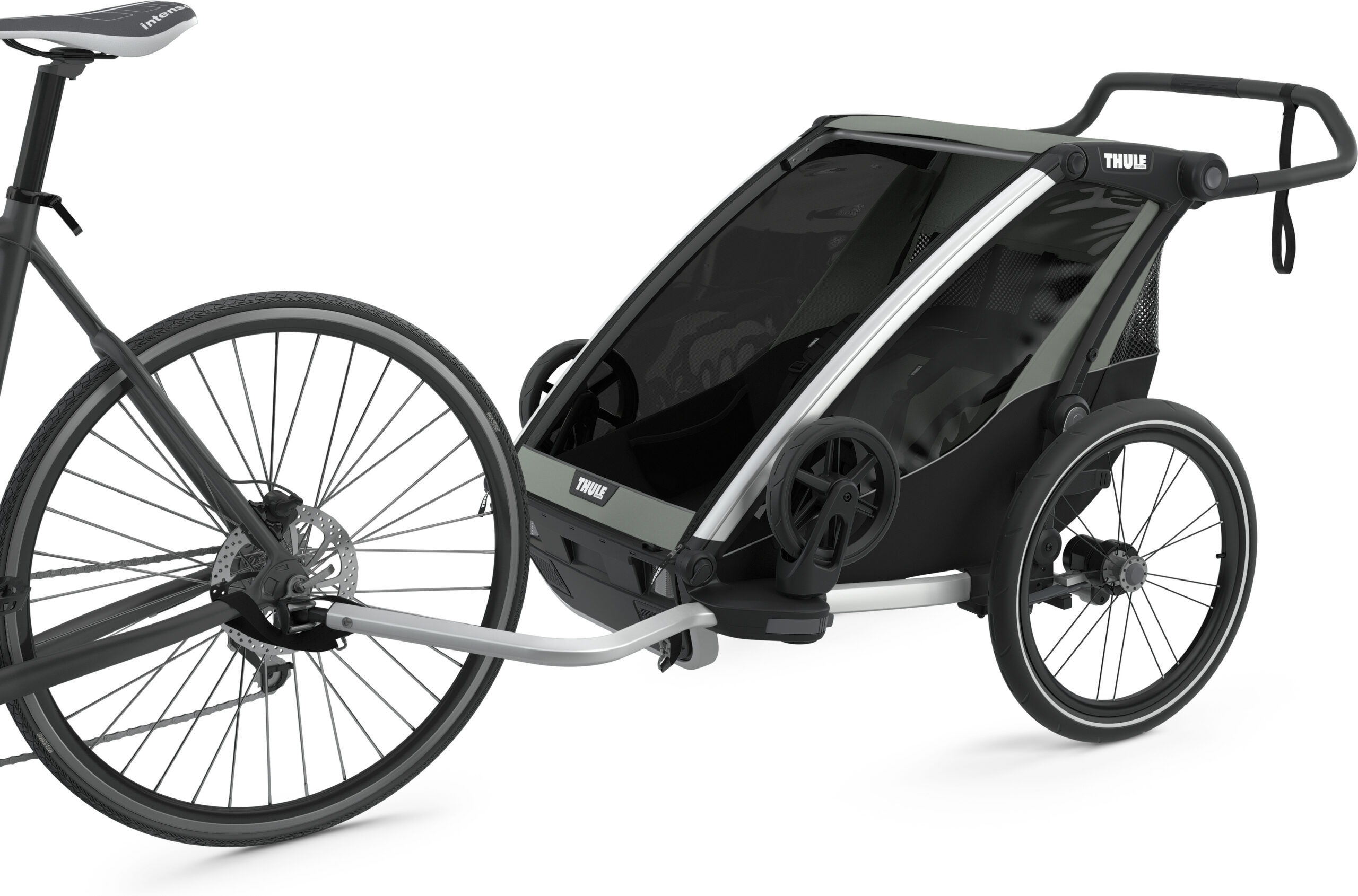 Thule Chariot Lite kahekohaline lapse transpordikäru, agaavhall - Image 4