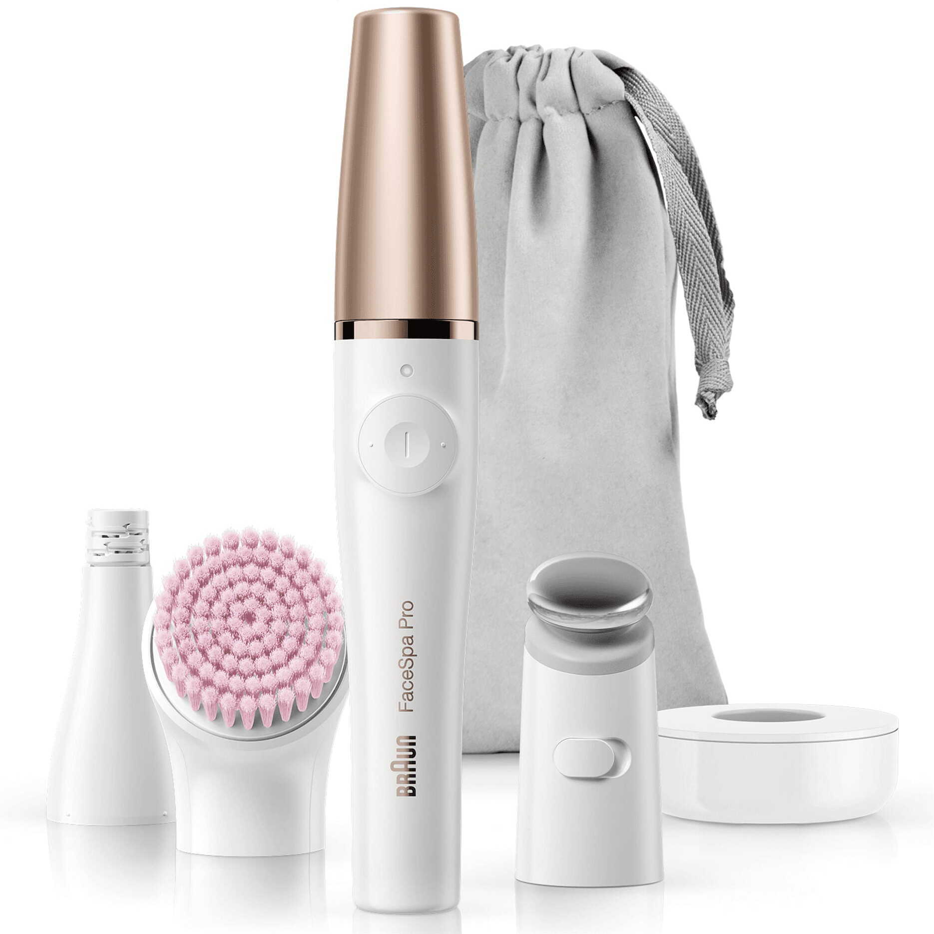 Braun FaceSpa Pro 912 näoepilaator, valge/pronks