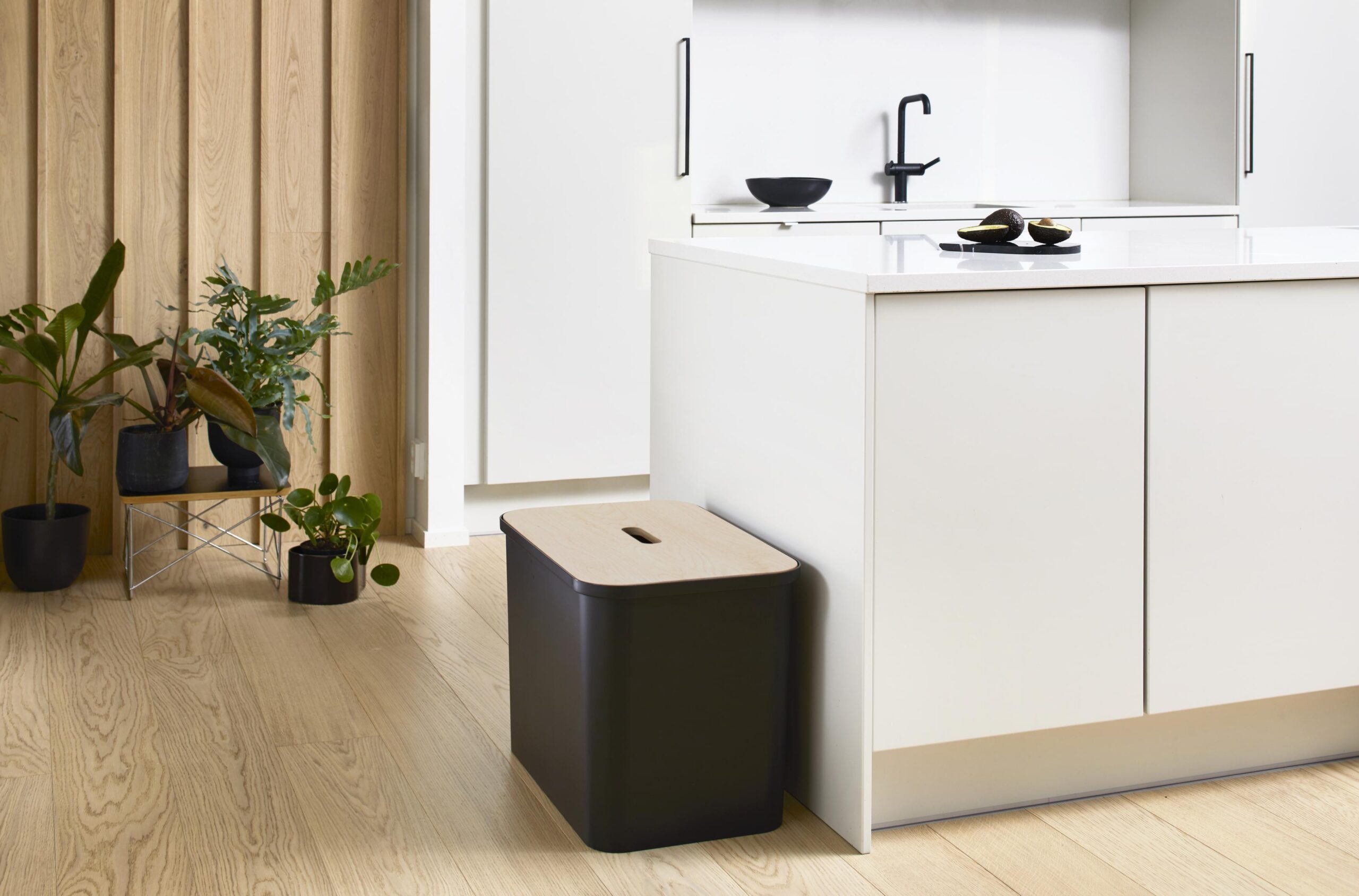 SmartStore Collect Sorteerimiskomplekt vineerist kaanega, 76 l, must - Image 5