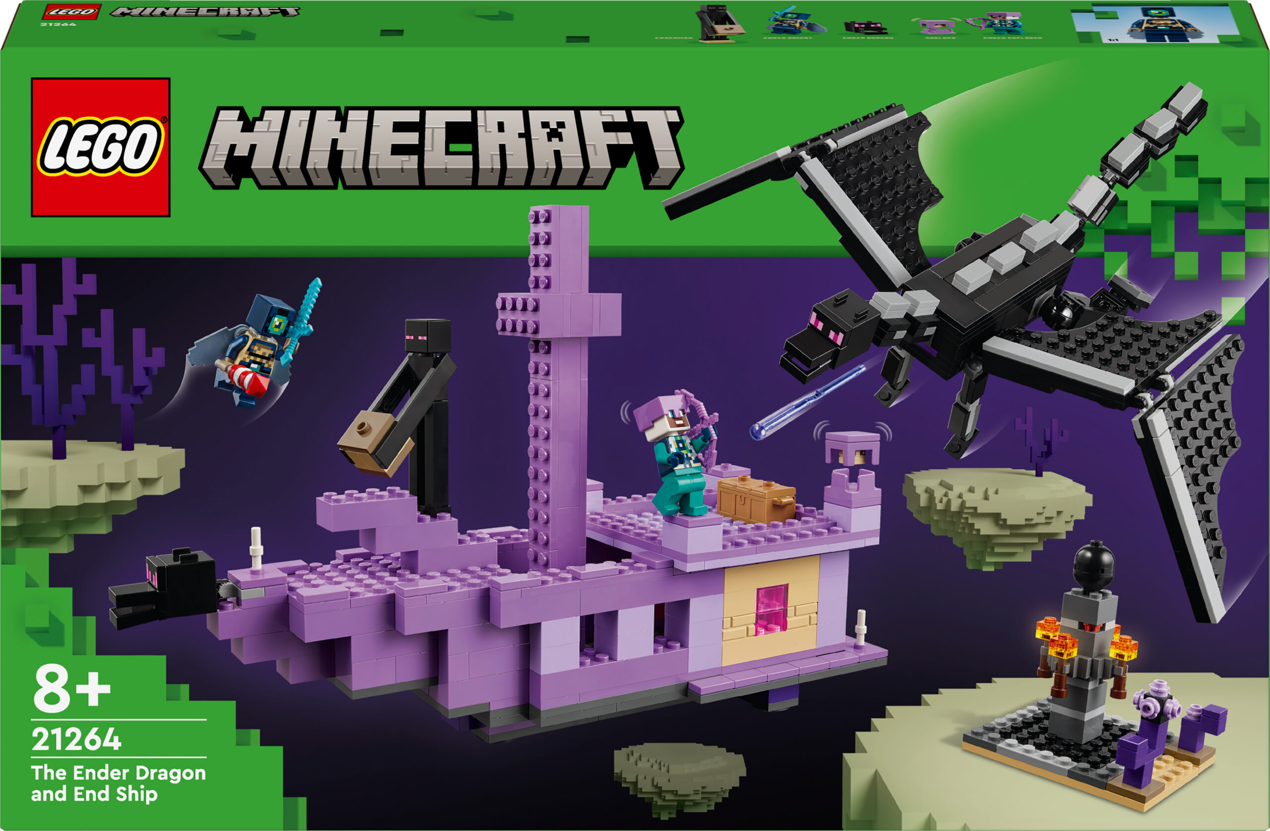 LEGO Minecraft 21264 - sisalik ja Edge'i laev