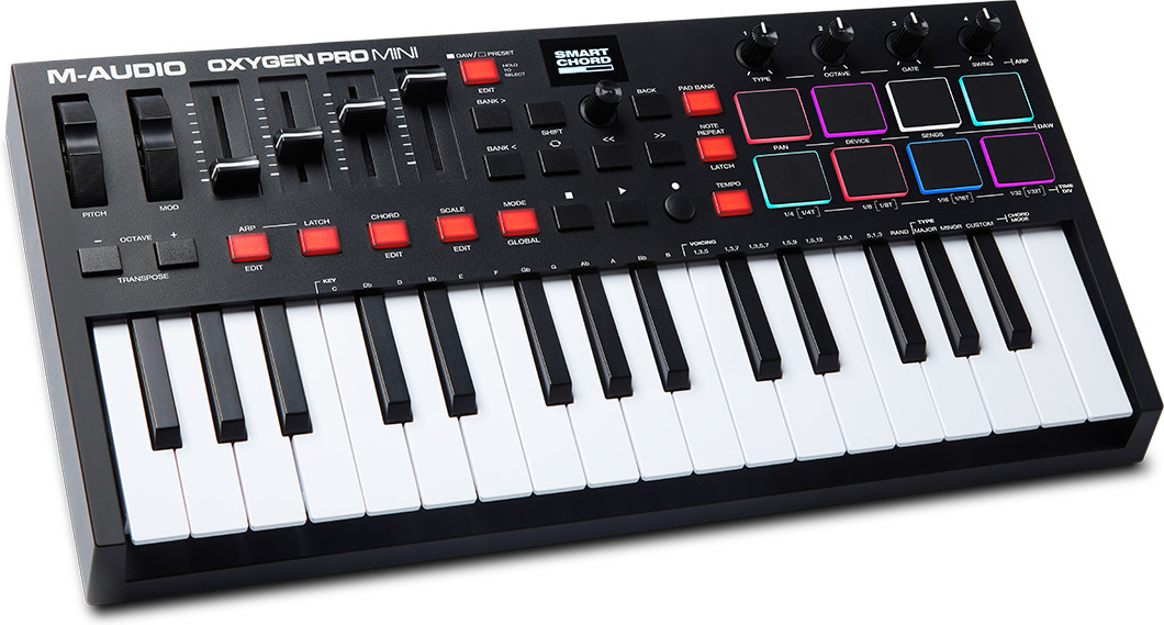 M-Audio Oxygen Pro Mini - MIDI keyboard mix, 32 keyboards