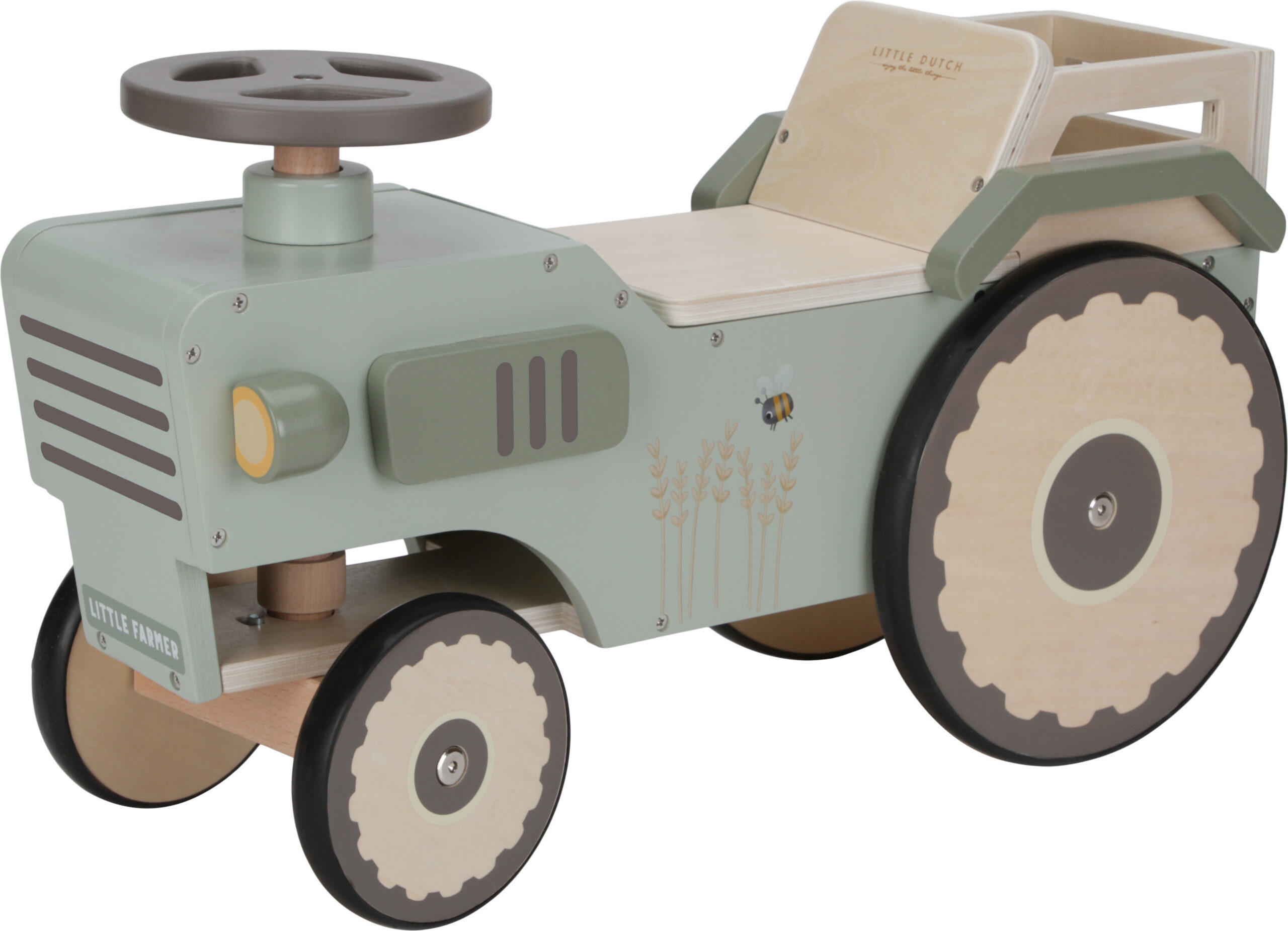 Little Dutch Little Farm - puidust tõuketraktor