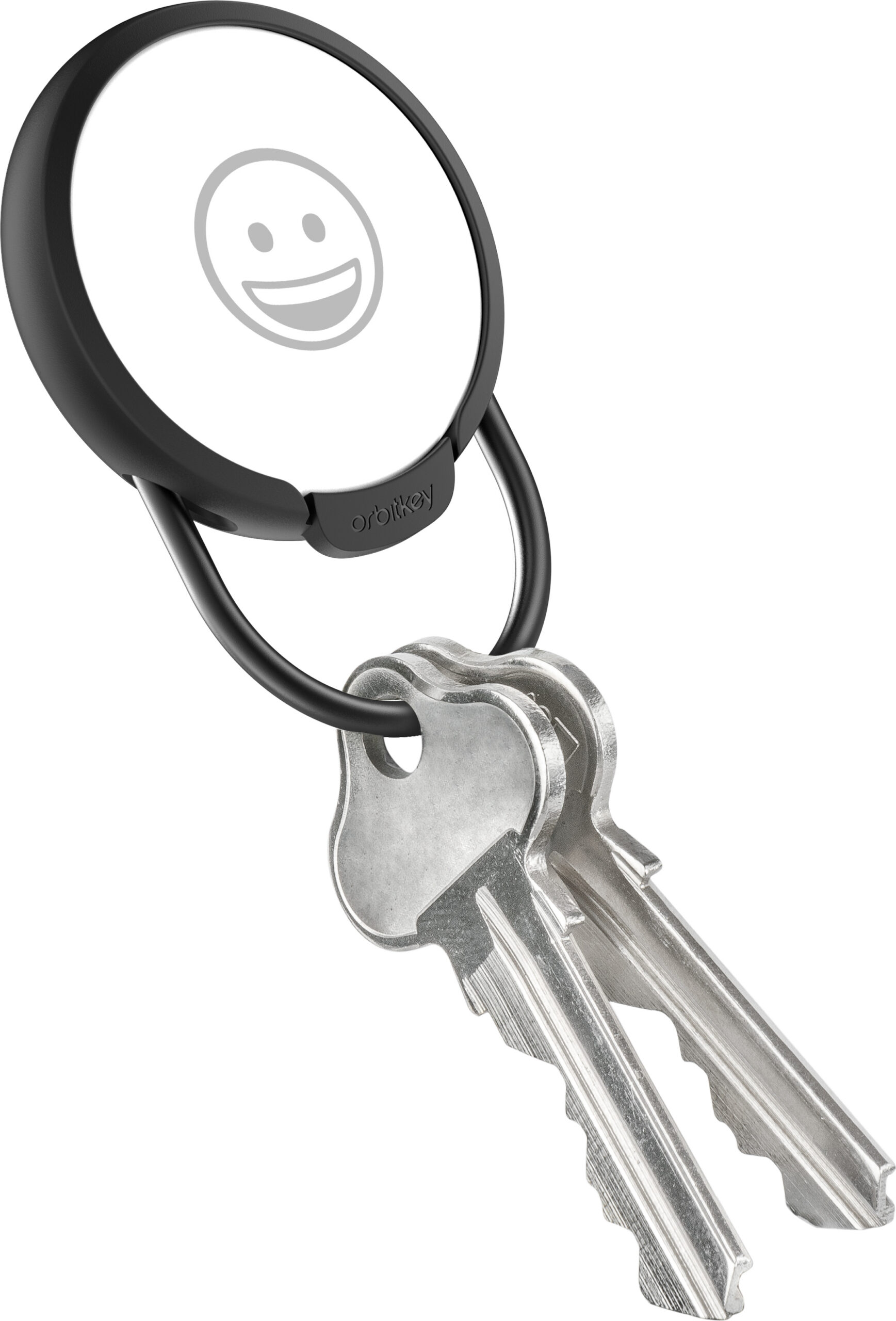 Orbitkey Slim ümbris AirTag hoidikule võtmehoidjaga, must