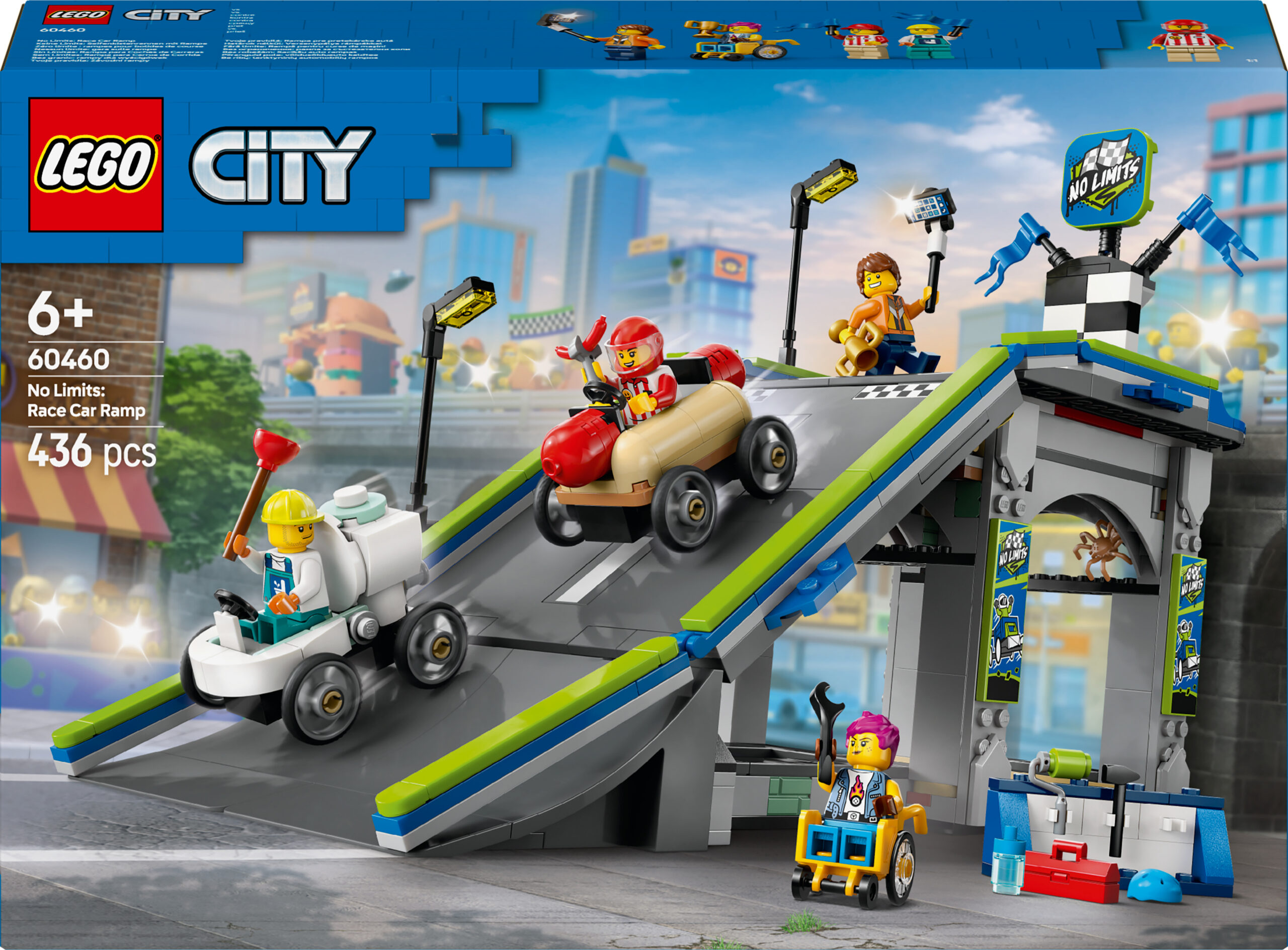 LEGO City 60460 – Piiranguteta: võidusõiduauto kaldtee
