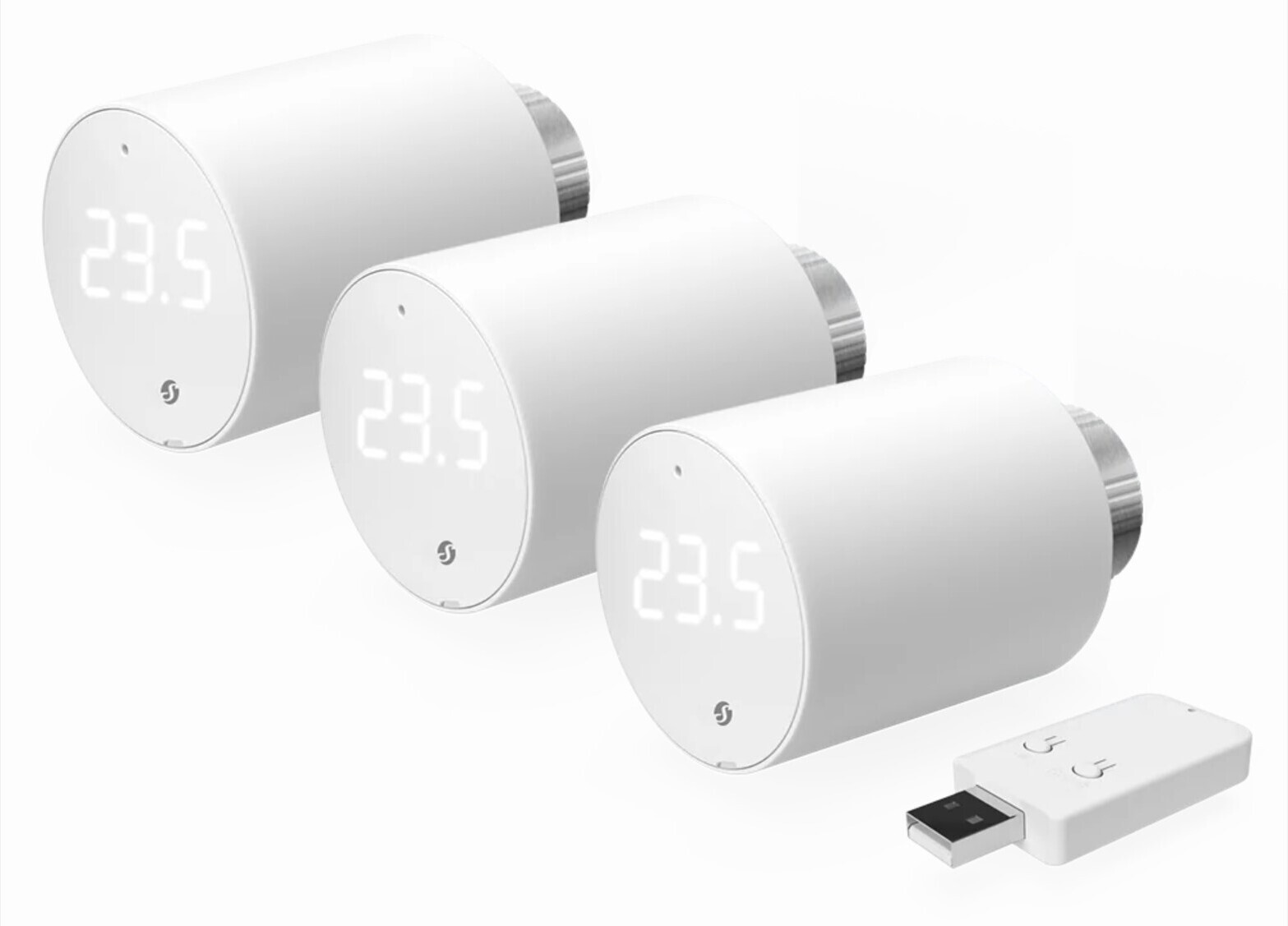 Shelly BLU TRV + BLU Gateway Gen3 smart thermostat, 3 pcs