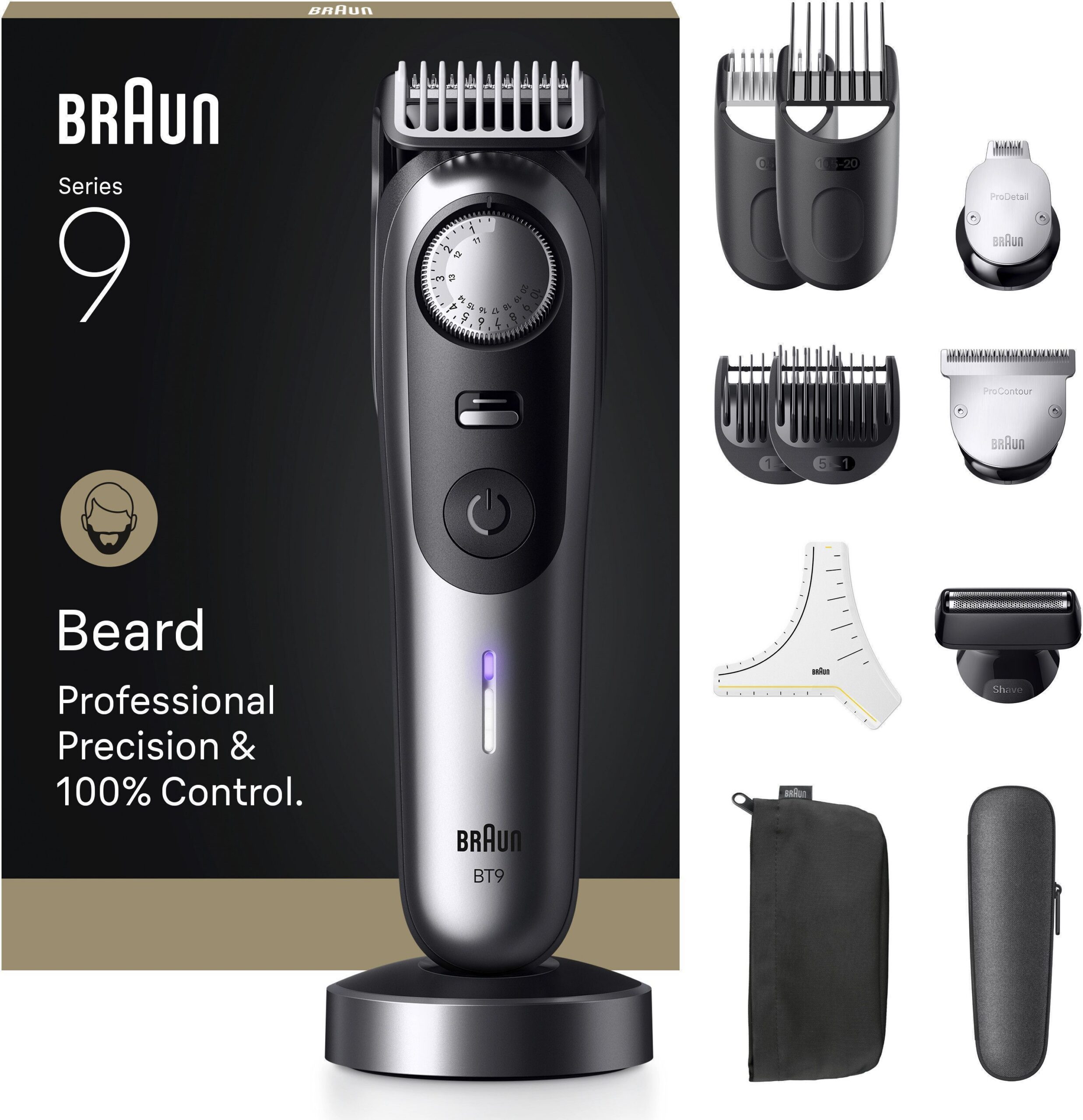 Braun Series 9 habemetrimmer, BT9560, kroom