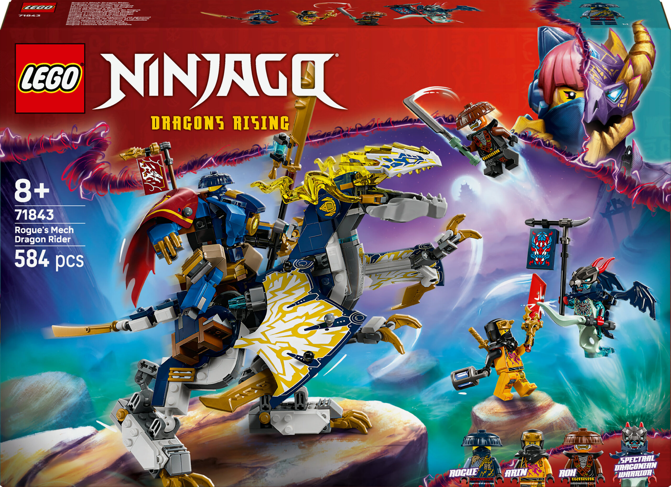 LEGO NINJAGO 71843 Rogue'i robot-draakoniratsur