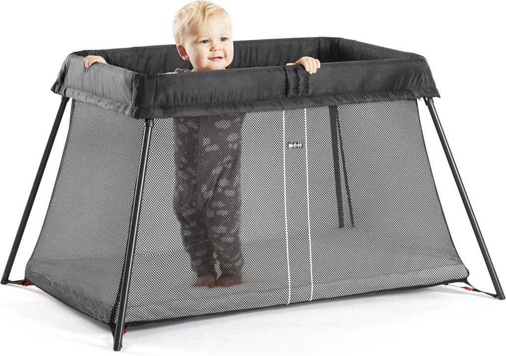 BabyBjörn Travel Crib Light reisivoodi linaga, must/puuvill, valge - Image 2