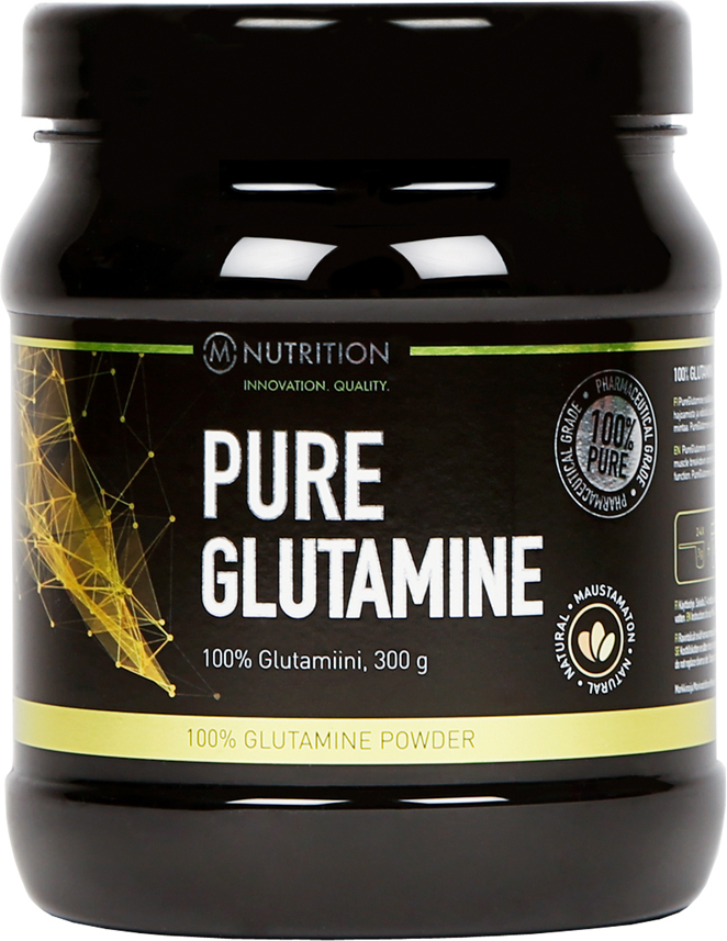 M-Nutrition Pure Glutamine glutamiinipulber, 300 g