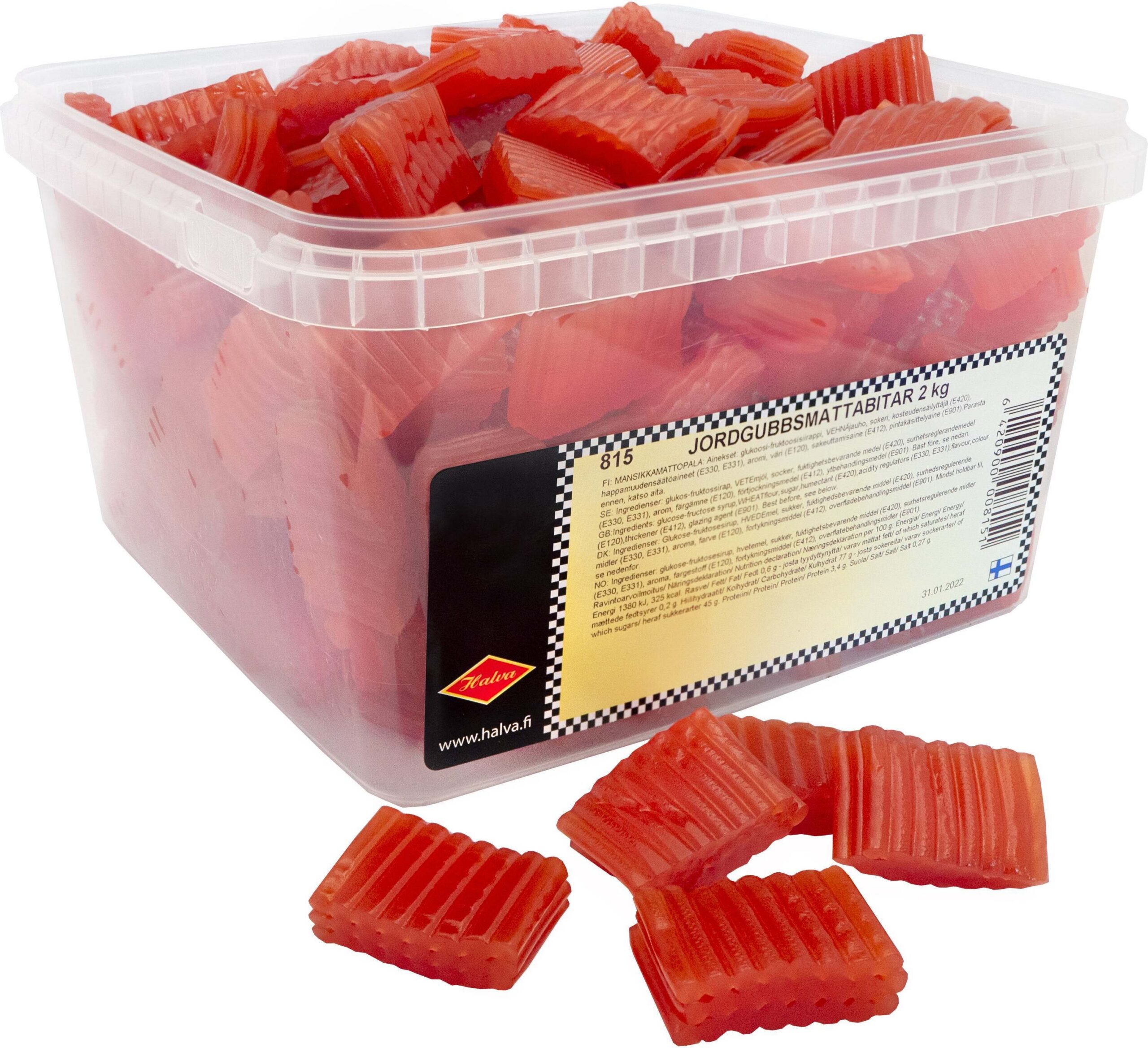 Halva Mansikkamattopala irtomakeinen, 2 kg