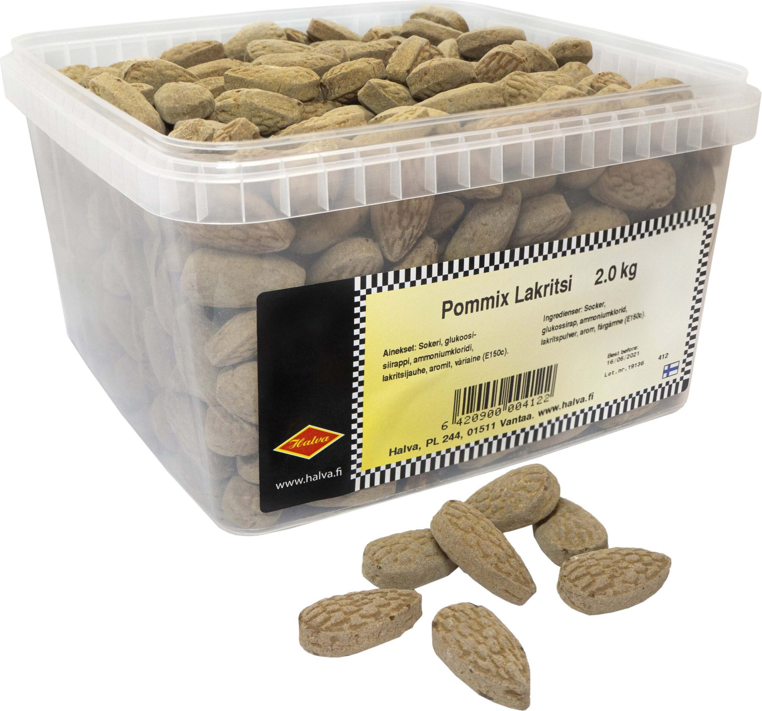 Halva Likritsibommi lahtised kommid, 2 kg