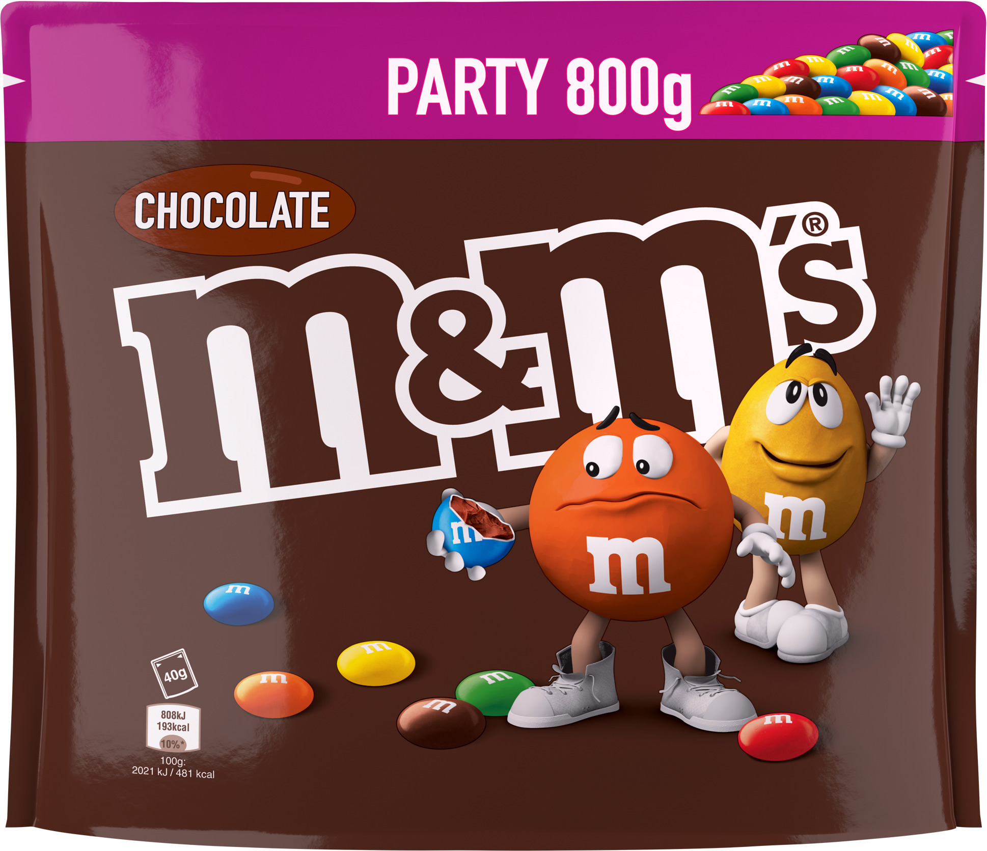 M&M's šokolaadi-šokolaadi graanulid, 800 g