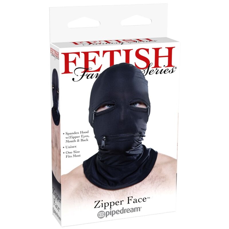 HOOD WITH ZIPPERS BLACK - Image 2
