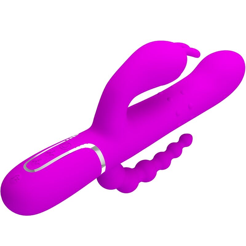CAMMY TRIPLE VIBRATOR MULTIFUNCTION 4 IN 1 PINK - Image 4