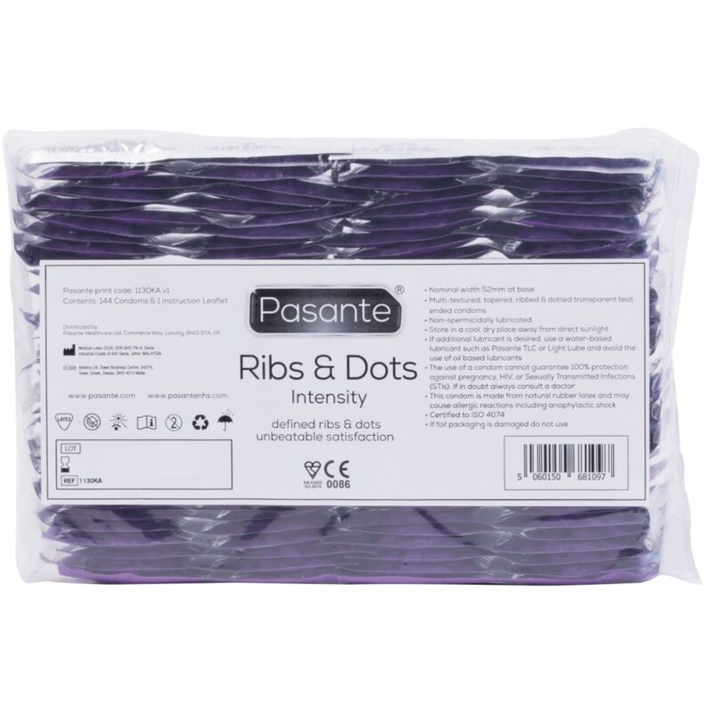 INTENSITY BULK MULTITEXTURED CONDOMS 144 UNITS