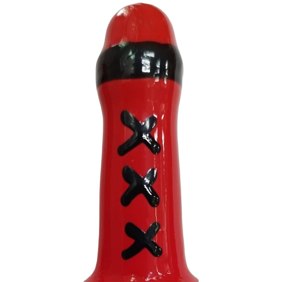 HANDPAINTED NOVELTY CONDOMS AMSTERDAM RED