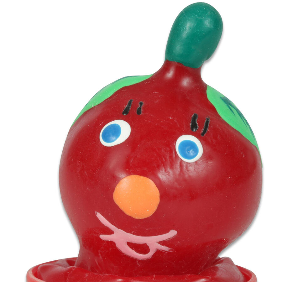 HANDPAINTED NOVELTY CONDOMS TOMATO