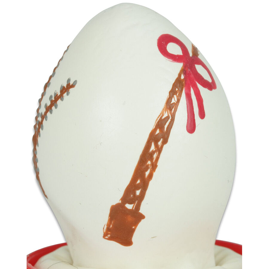 HANDPAINTED NOVELTY CONDOMS EASTER EGG WHITE