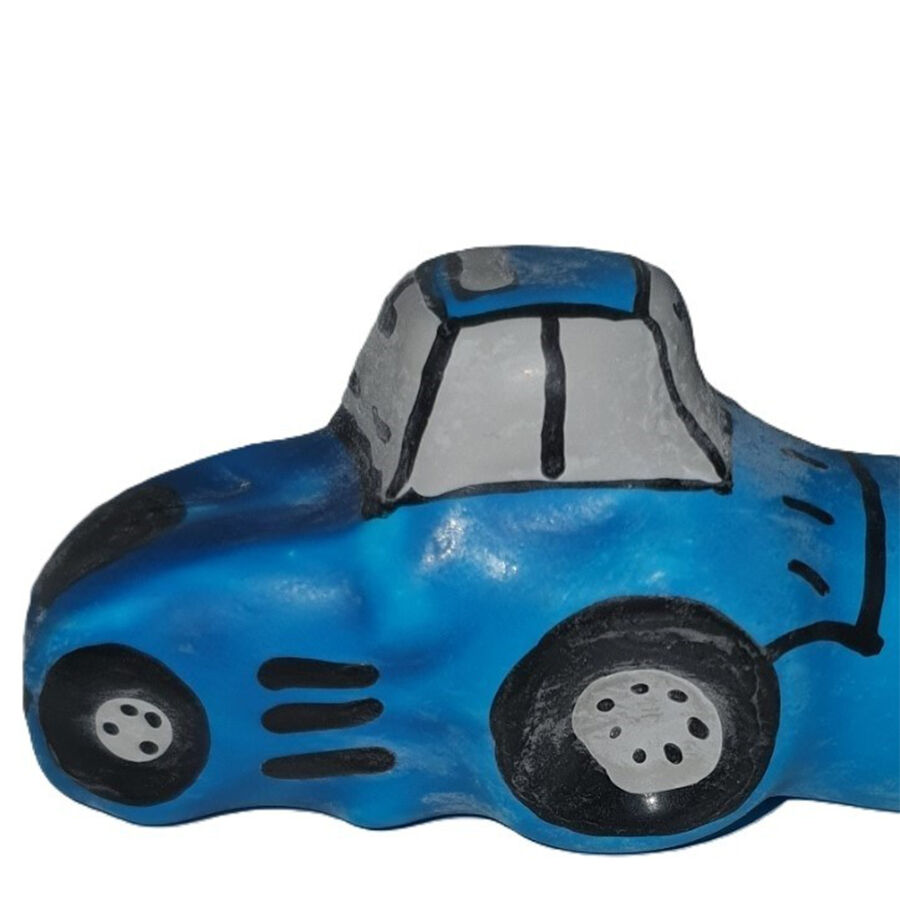HANDPAINTED NOVELTY CONDOMS TRACTOR BLUE XL