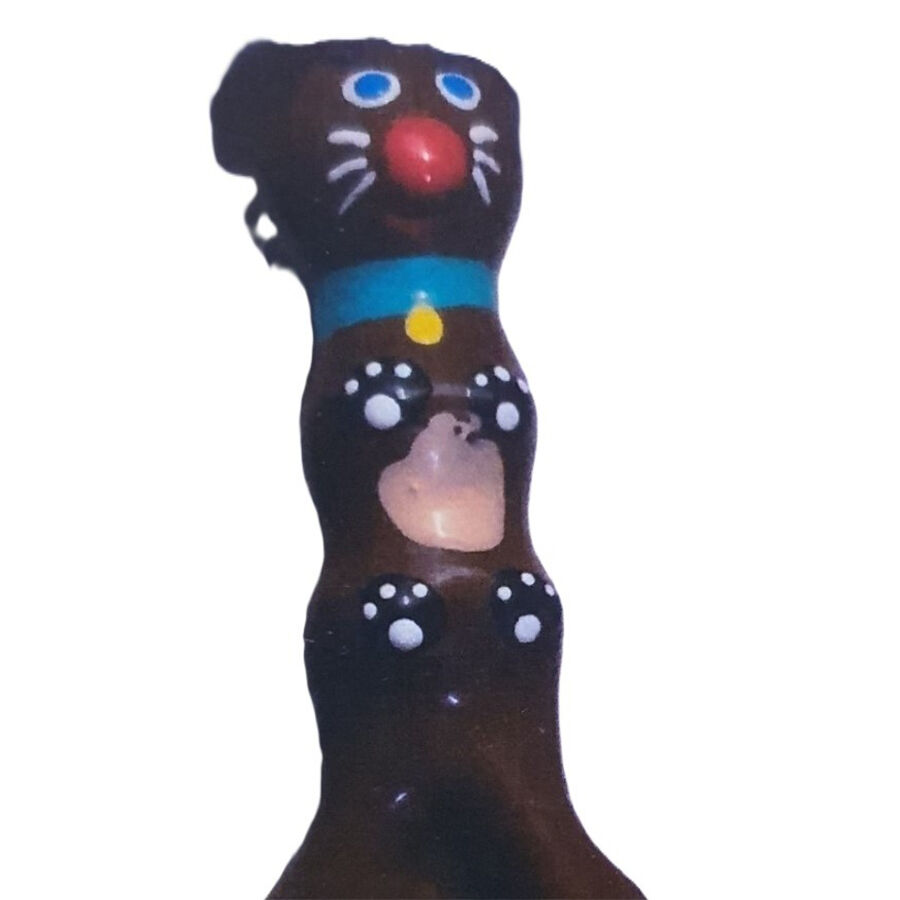 HANDPAINTED NOVELTY CONDOMS BROWN DACHSHUND XL