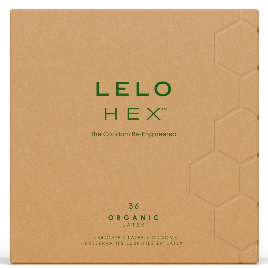 HEX ORGANIC CONDOM BOX 36 UNITS
