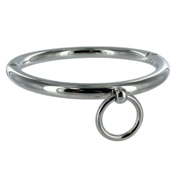 BDSM NECKLACE WITH RING 18CM
