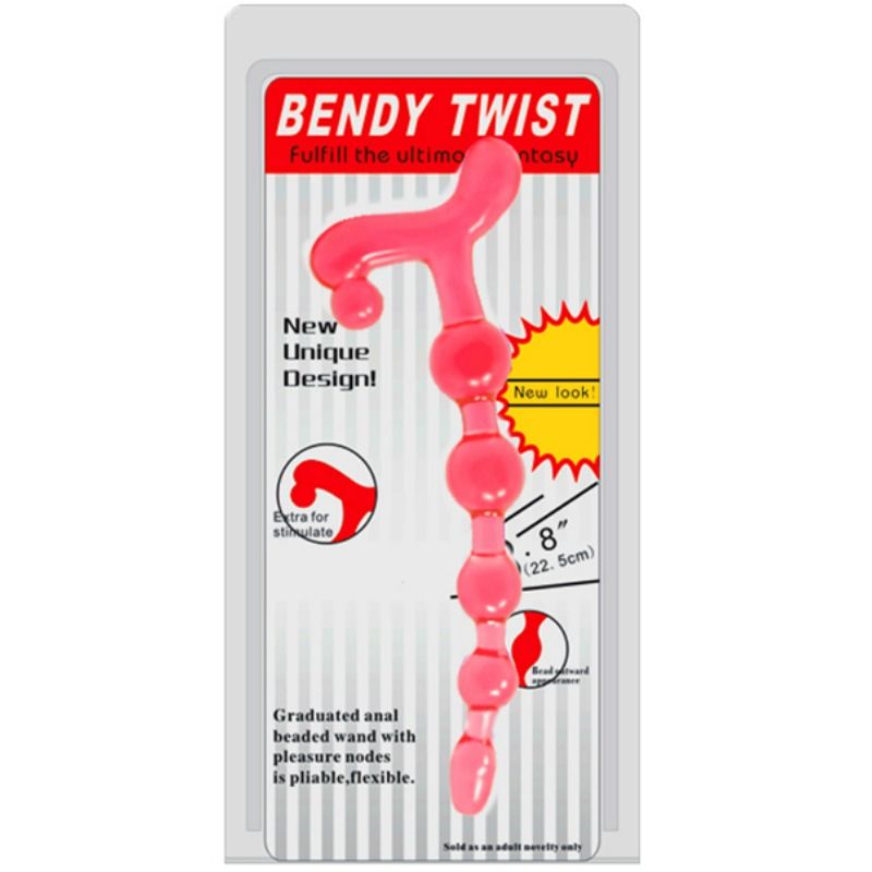 BENDY TWIST RED ANAL BALLS - Image 4