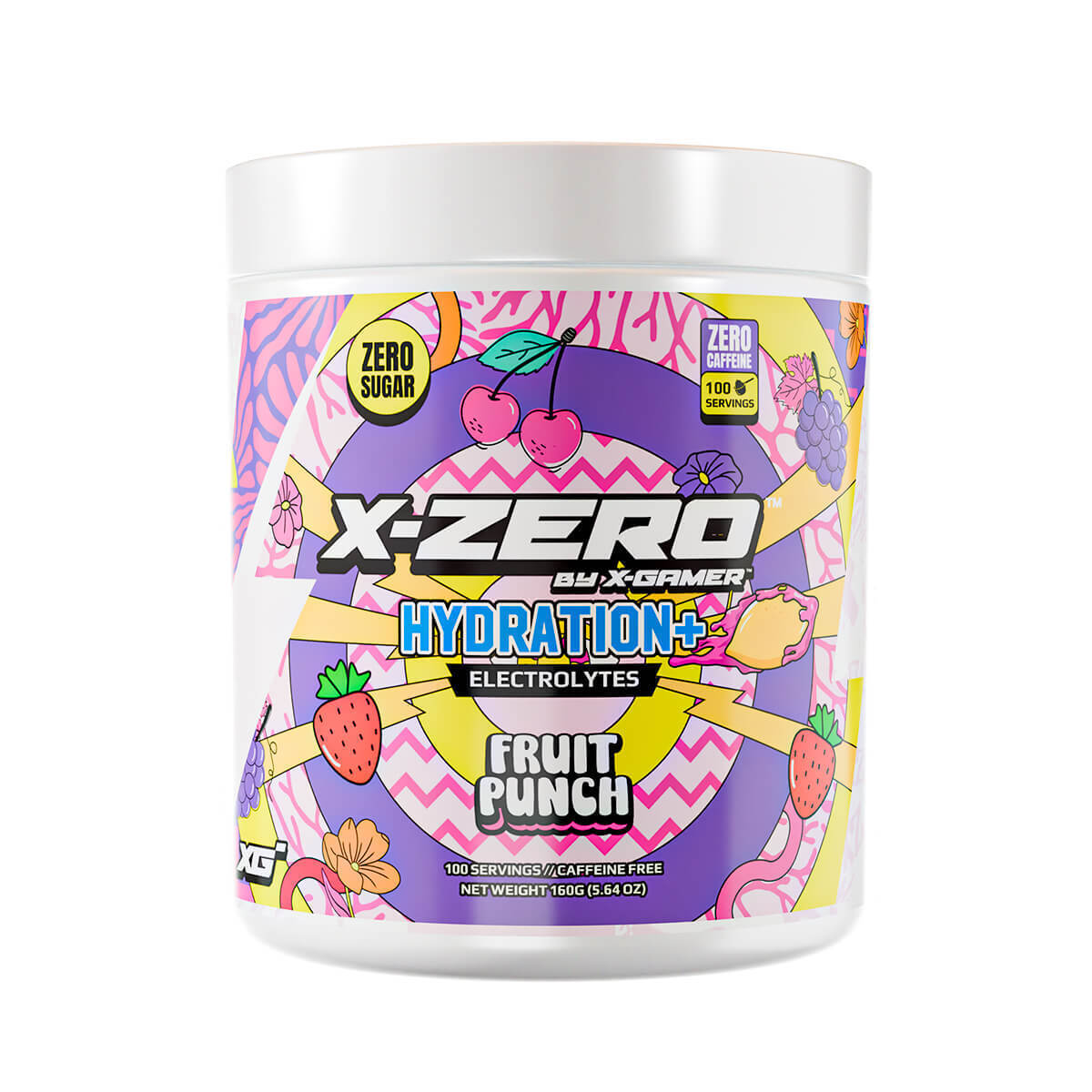 X-Zero by X-Gamer Hydration+ puuviljapunši elektrolüüdipulber, 160g
