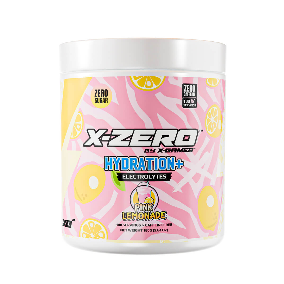 X-Zero by X-Gamer Hydration+ roosa limonaadi elektrolüüdipulber, 160g