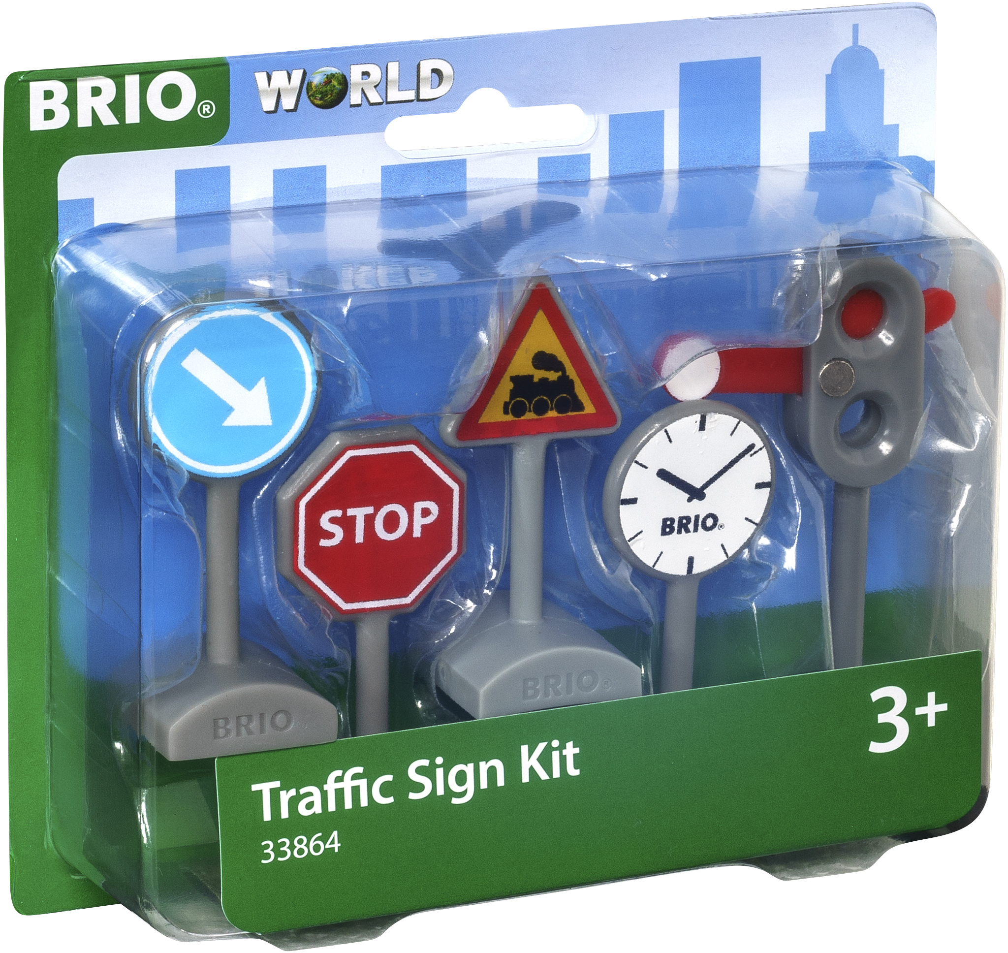 BRIO World 33864 - liiklusmärgid, 5 tk