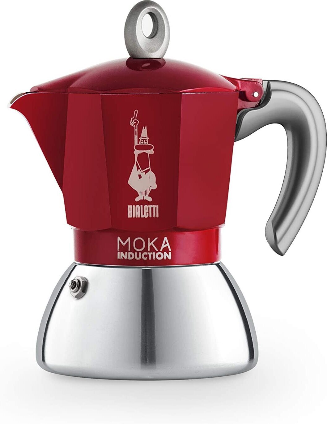 Bialetti Moka Induction Red Nutcracker, 4 tassi