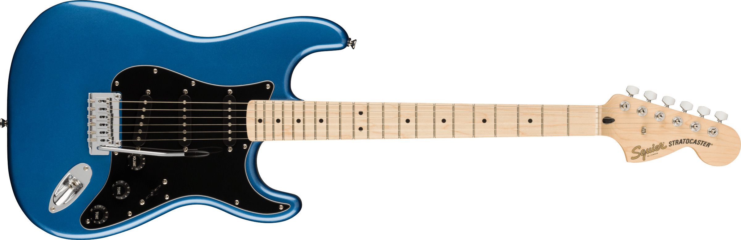 Squier Affinity Stratocaster -elektrikitarr, Lake Placid Blue