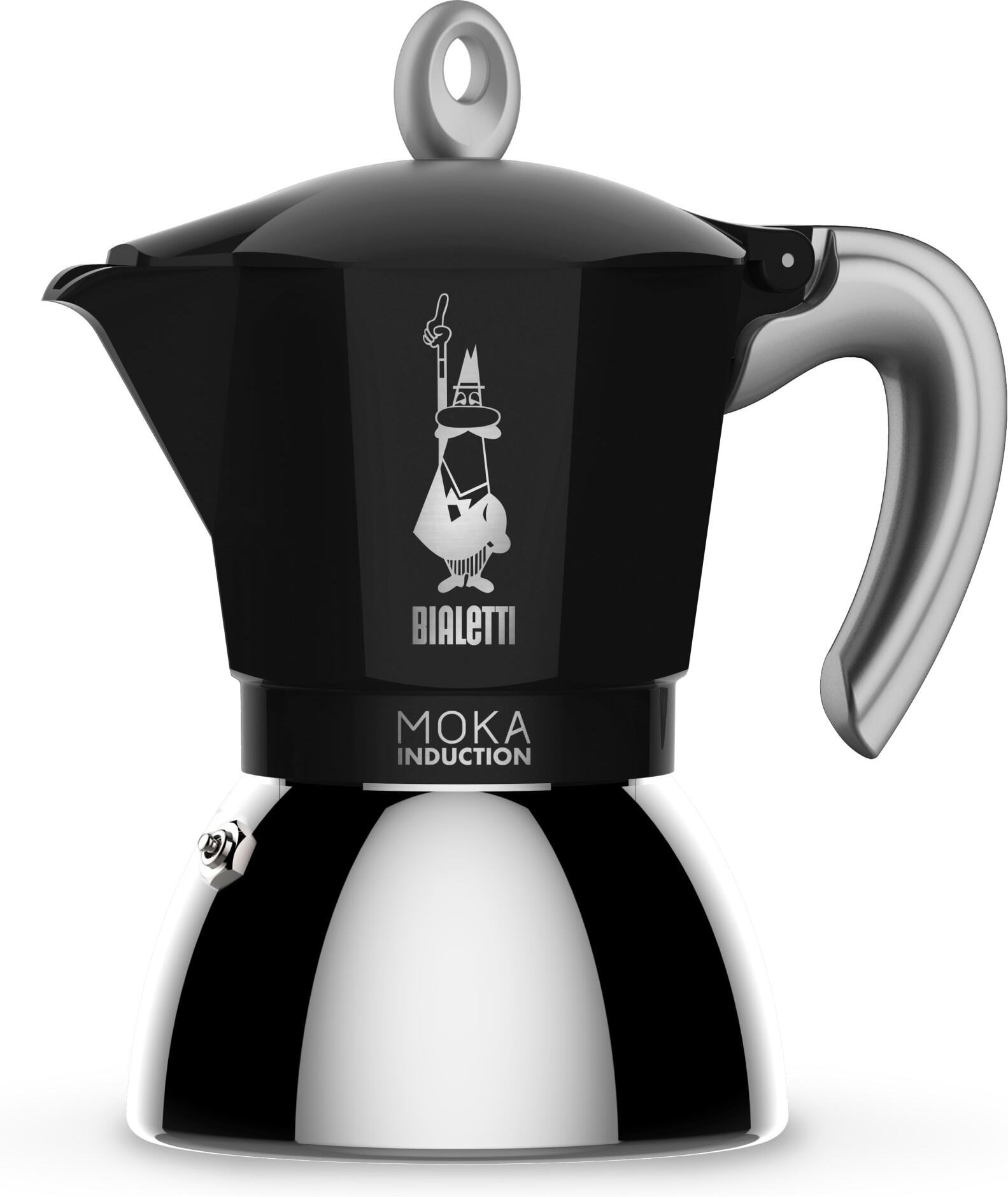 Bialetti Moka Induction must 6 mutriga pann, 6 topsi