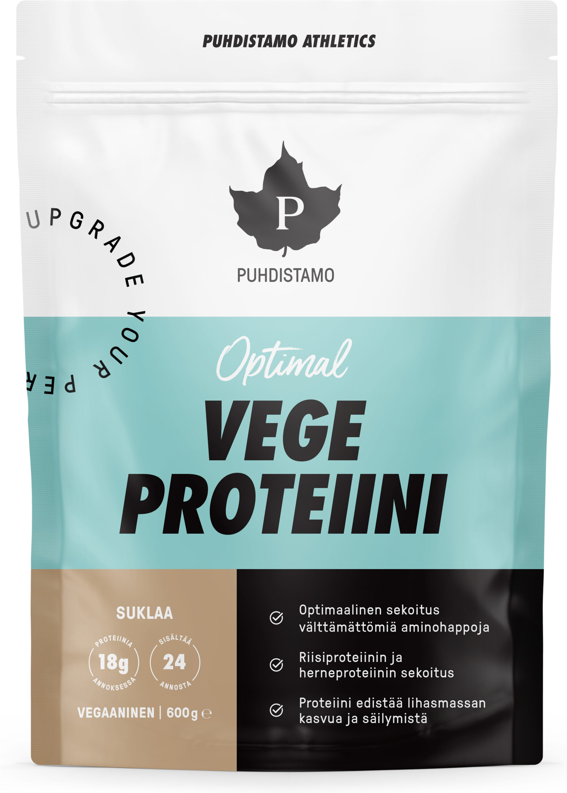 Puhastamo Athletics Optimal VEGE šokolaadivalgupulber, 600 g