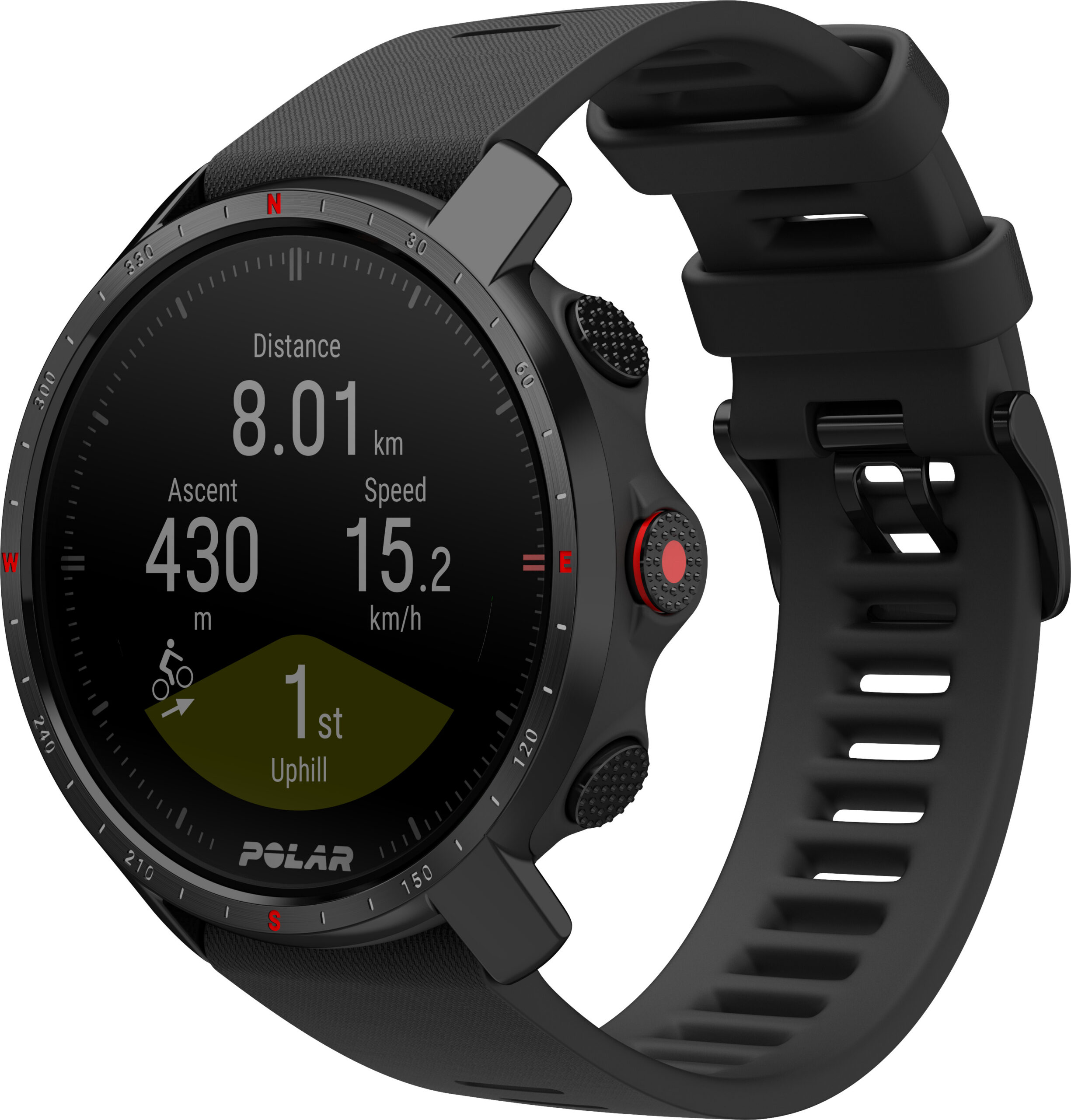 Polar Grit X Pro spordikell M/L rihmaga, must
